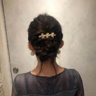 セミロング ヘアアレンジ 似合わせスタイル 🌹mao🌹のヘアスタイル