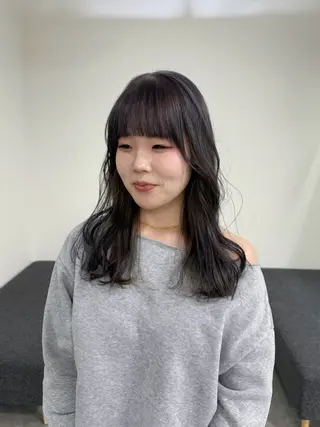 カラー Himena🎀 ハイトーン/デザインのヘアスタイル