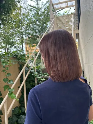 ミディアム ルプラボウ／艶カラー ／髪質改善／アサミのヘアスタイル