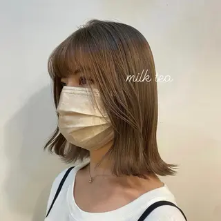 ミディアム カラー ヘアアレンジ 押切 響 のヘアスタイル