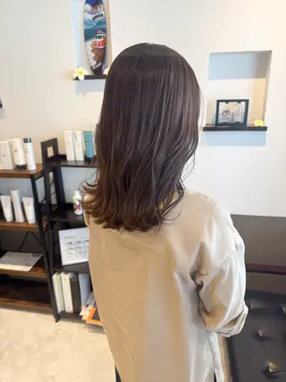 ミディアム カラー 坂井田 浩樹のヘアスタイル