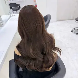 カラー 🤍ブリーチなし ブラウンhimi🤍のヘアスタイル