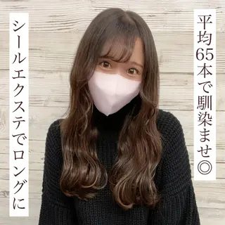 ロング カラー ヘアアレンジ アイブロウ LAVENDIA 初音のヘアスタイル