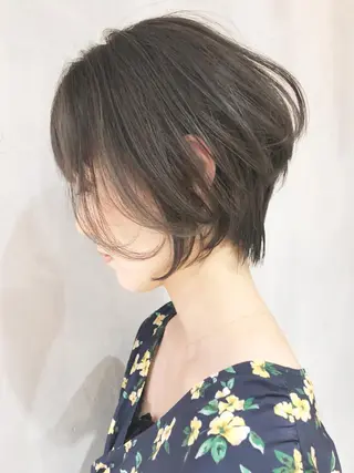 ショート カラー パーマ ヘアアレンジ ITbyALBUM 中野店のヘアスタイル