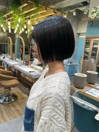 ショート 縮毛矯正 髪質改善 韓国風レイヤー 吉田のヘアスタイル