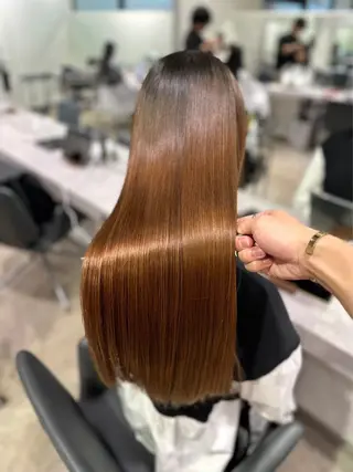 ロング 大野 仁のヘアスタイル