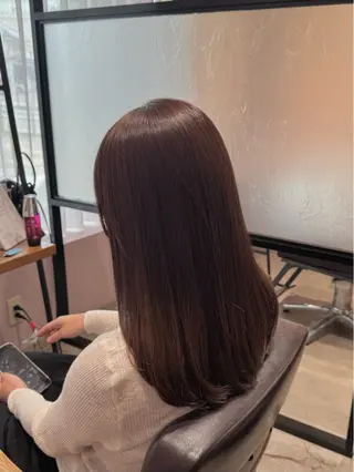 セミロング 森 いずなのヘアスタイル