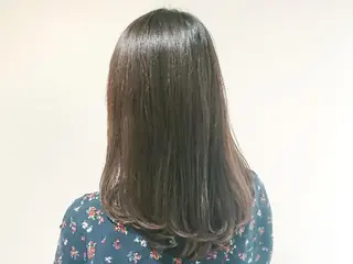ミディアム ✨ブリーチなし透明感 カラー✨ゆりかのヘアスタイル
