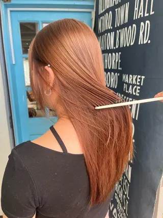 ロング カラー 透明感/ブリーチ/ 髪質改善💛miuのヘアスタイル