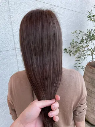 ロング カラー 鵜飼 真伍のヘアスタイル