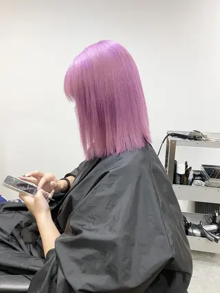 カラー サイレント美容師 アイリィのヘアスタイル