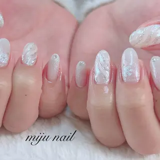 ネイル ❁miju nail 大人上品/自爪育成のネイルデザイン