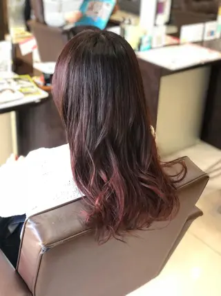 ロング カラー 似合わせまつパ× 透け感カラー/ゆりのマツエク・マツパデザイン