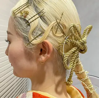 ヘアアレンジ yumemiレイヤー ‎✴︎ 透明感カラーのヘアスタイル
