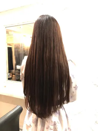 ロング カラー 庭山 理沙のヘアスタイル