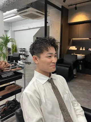 ショート メンズ 釜谷 健二郎のヘアスタイル