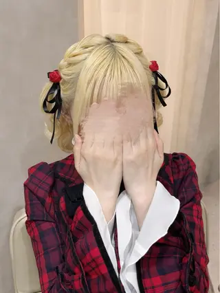 ヘアアレンジ セットサロンCURE 🩵あんみのマツエク・マツパデザイン
