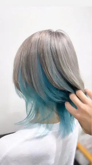 ミディアム カラー メンズ Taisei/ ブリーチモデル様募集のヘアスタイル