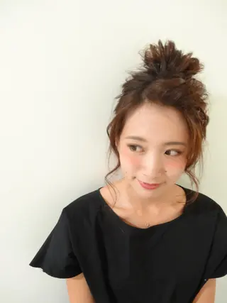 セミロング ヘアアレンジ _WHITE高槻店 yusukeのヘアスタイル