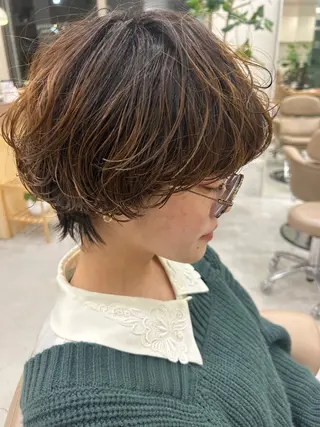 ショート 💛🤍U too e’s 鎌倉🧸のヘアスタイル