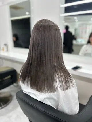 セミロング カラー 渋谷人気1位✨カラー 縮毛、髪質改善のヘアスタイル