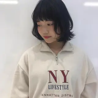 ミディアム カラー レイヤー/ブリーチ HIKARU ♡のヘアスタイル