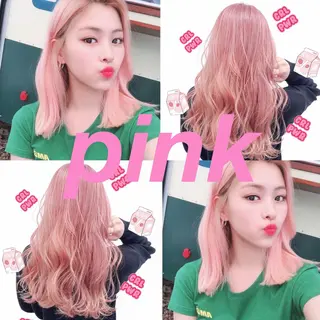 ロング カラー NANAMI🩵 大人可愛い韓国ヘアのヘアスタイル