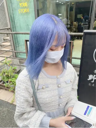 セミロング カラー パーマ ヘアアレンジ メンズ キッズ ネイル マツエク・マツパ アイブロウ 💖オタク美容師 ꒰ঌ♡モモ♡໒꒱のヘアスタイル