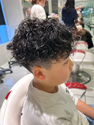 ミディアム パーマ キッズ 小沼 正悟のヘアスタイル