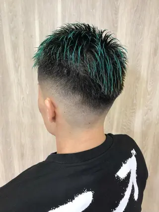 ショート カラー パーマ ヘアアレンジ メンズ 💎髪質改善特化💎 RUITOのヘアスタイル