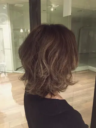 ミディアム カラー 松村 崇弘のヘアスタイル