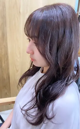 ロング カラー 🎀透明感ナチュラル ガーリー🎀yuhiのヘアスタイル