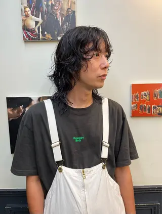 ミディアム パーマ メンズ 🧼MOMO/ 原宿✩.*˚🧼のヘアスタイル