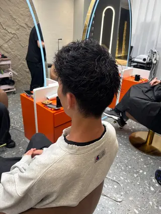 パーマ メンズ ✨韓国ヘア/やすよ/ 透明感/レイヤー✨のヘアスタイル