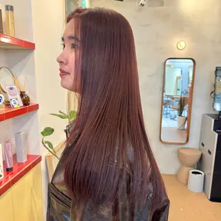 セミロング カラー 🫧艶カラー/ダブル カラー♡/桜🌸のヘアスタイル