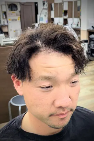 ショート パーマ 理容プラージュ燕三条 福井のヘアスタイル