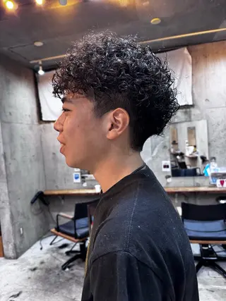 ショート パーマ パーマ/パーマ落とし /メンズカット/ヒロのヘアスタイル