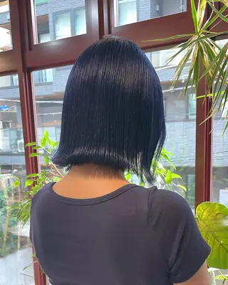 ミディアム カラー 色落ち綺麗透明感カラ /ボブ/ナカツヒカルのヘアスタイル