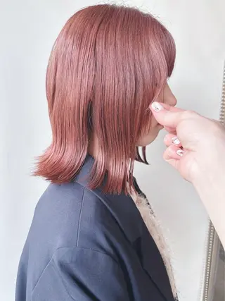 ミディアム ボブ/ゆるふわ ボブパーマ/とういのヘアスタイル