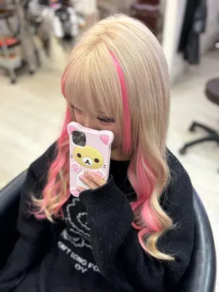 ロング 艶カラー🫧/シール エクステRYOKAのヘアスタイル