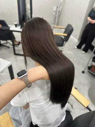 ロング カラー Rinka/梅田/ 透け感カラー🤎のヘアスタイル