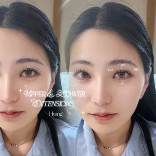 マツエク・マツパ 韓国束感まつげ ⌒ ͜ ⌒はーちゃんのマツエク・マツパデザイン