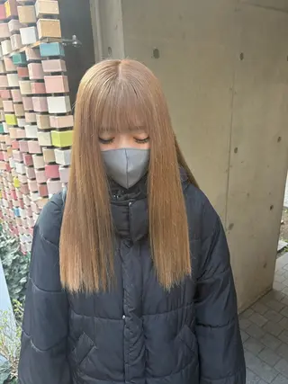 ロング ｢韓国風カラー ｣サナのヘアスタイル