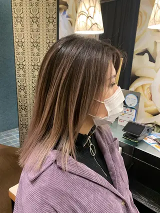 ミディアム カラー EARTH石巻店 尾形  裕のヘアスタイル