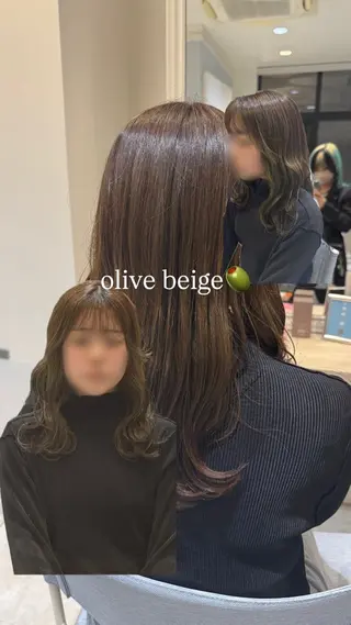 ロング カラー レイヤーカット Y2K/𝓡𝓲𝓷のヘアスタイル