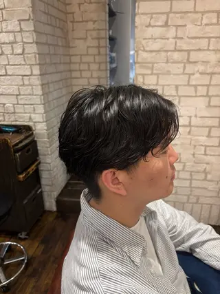 パーマ メンズ noa 似合わせ︰ 透明感︰韓国風のヘアスタイル