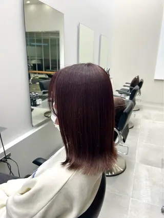 ミディアム カラー 愛 斗のヘアスタイル
