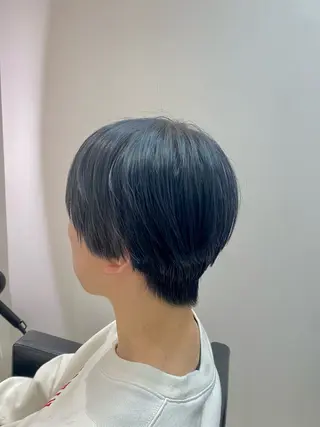 ショート カラー メンズ 韓国🇰🇷艶髪 ケアカラーSHURIのヘアスタイル