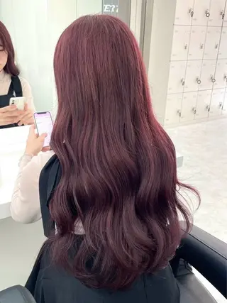 カラー 儚いピンク🩷 /メンズパーマのヘアスタイル