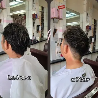 ショート TAKA✂️メンズ ◎艶サラ髪✨のヘアスタイル